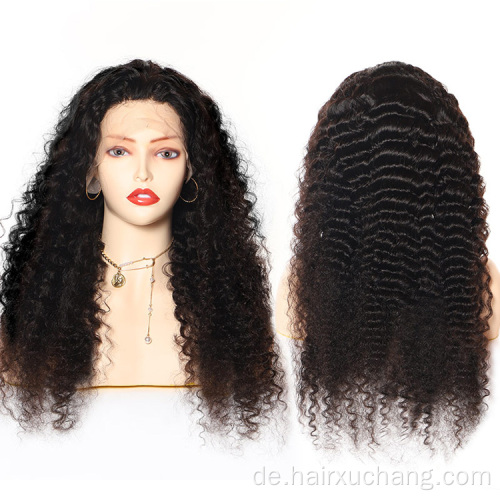 Body Wave Spitzen -Vorderperücken für schwarze Frauen lockiger transparenter brasilianischer menschliches Haar Spitzen vorne tiefe Welle 13x4 Spitze vordere Perücken